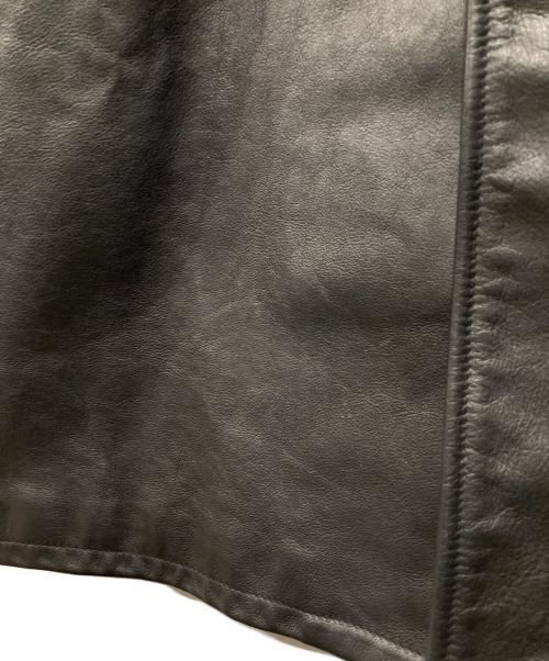 Schott（ショット）Schott (ショット) LEATHER CHESTER LONG COAT ブラック サイズ:Sの古着・服飾アイテム