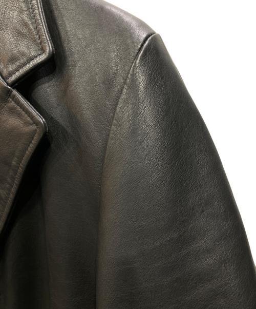 Schott（ショット）Schott (ショット) LEATHER CHESTER LONG COAT ブラック サイズ:Sの古着・服飾アイテム