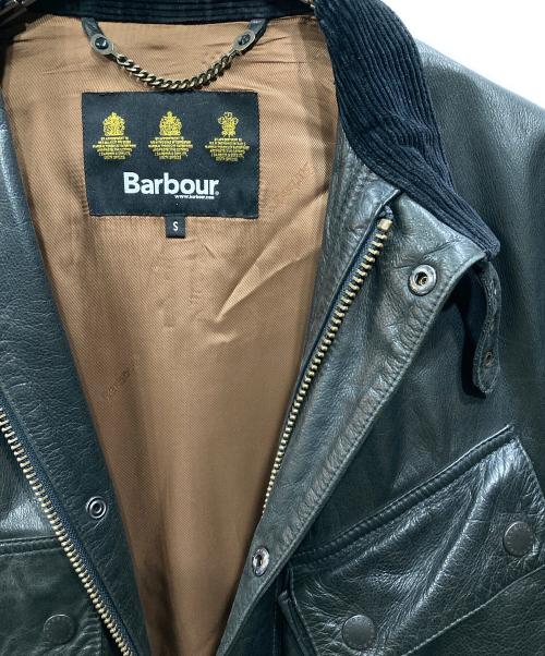 Barbour（バブアー）Barbour (バブアー) レザーインターナショナルジャケット ブラック サイズ:Sの古着・服飾アイテム