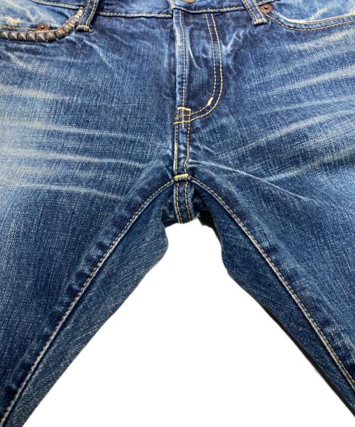 Hysteric Glamour（ヒステリックグラマー）Hysteric Glamour (ヒステリックグラマー) ブーツカットスタッズデニムパンツ インディゴ サイズ:W32の古着・服飾アイテム