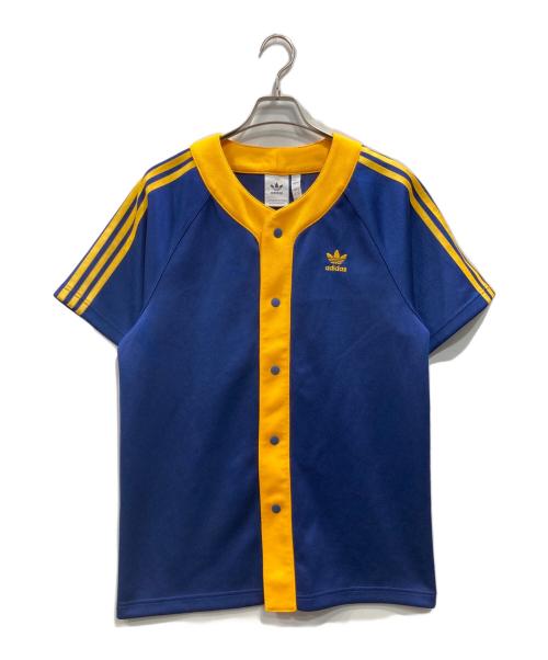 adidas Originals（アディダスオリジナル）adidas originals (アディダスオリジナル) クラシックス+ 半袖シャツ ネイビー サイズ:Mの古着・服飾アイテム