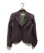 MaxMaraマックスマーラ）の古着「カシミヤ混ウールジャケット」｜パープル