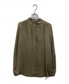 theory luxeセオリーリュクス）の古着「シルクブラウス」｜カーキ