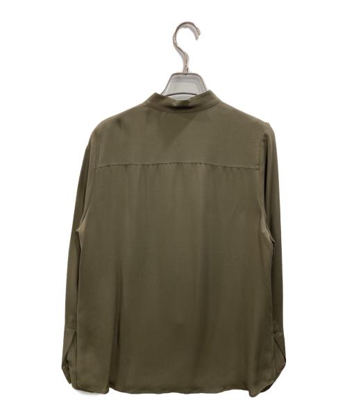 theory luxe（セオリーリュクス）theory luxe (セオリーリュクス) シルクブラウス カーキ サイズ:38の古着・服飾アイテム