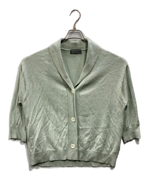 MARGARET HOWELL（マーガレットハウエル）MARGARET HOWELL (マーガレットハウエル) TWISTED LINEN COTTON カーディガン グリーン サイズ:Fの古着・服飾アイテム