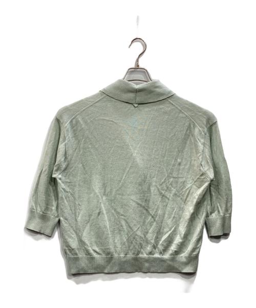 MARGARET HOWELL（マーガレットハウエル）MARGARET HOWELL (マーガレットハウエル) TWISTED LINEN COTTON カーディガン グリーン サイズ:Fの古着・服飾アイテム