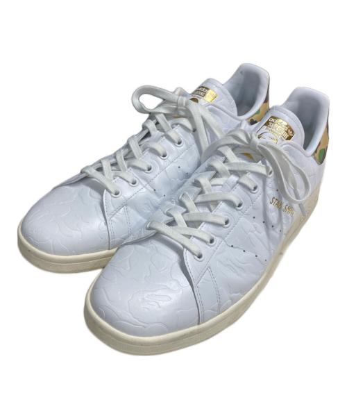 adidas Originals（アディダスオリジナル）adidas Originals (アディダスオリジナル) A BATHING APE (ア ベイシング エイプ) スタンスミス ホワイト サイズ:31cmの古着・服飾アイテム