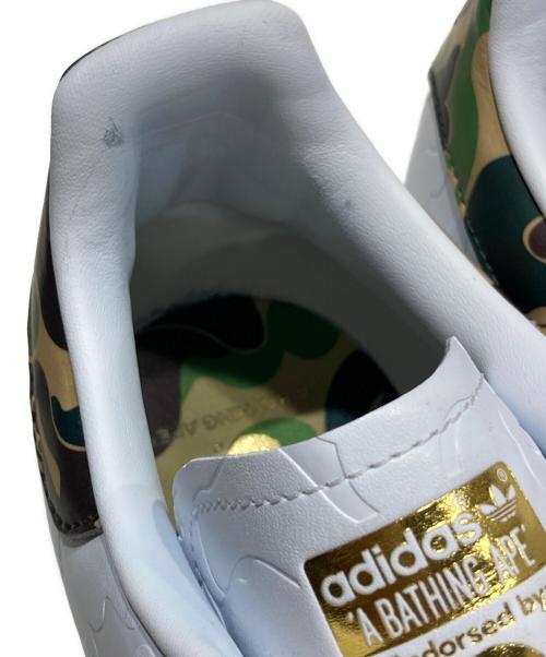 adidas Originals（アディダスオリジナル）adidas Originals (アディダスオリジナル) A BATHING APE (ア ベイシング エイプ) スタンスミス ホワイト サイズ:31cmの古着・服飾アイテム