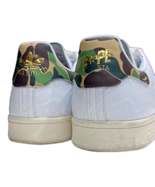 adidas Originals（アディダスオリジナル）adidas Originals (アディダスオリジナル) A BATHING APE (ア ベイシング エイプ) スタンスミス ホワイト サイズ:31cmの古着・服飾アイテム