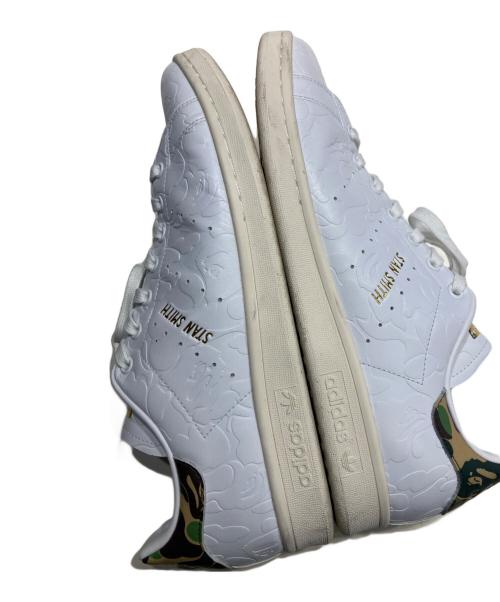 adidas Originals（アディダスオリジナル）adidas Originals (アディダスオリジナル) A BATHING APE (ア ベイシング エイプ) スタンスミス ホワイト サイズ:31cmの古着・服飾アイテム