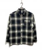 CalTopキャルトップ）の古着「オンブレチェックシャツ」｜ブラック