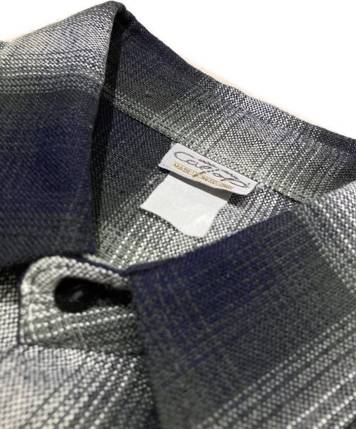 CalTop（キャルトップ）CalTop (キャルトップ) オンブレチェックシャツ ブラック サイズ:表記なしの古着・服飾アイテム