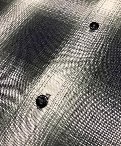 CalTop（キャルトップ）CalTop (キャルトップ) オンブレチェックシャツ ブラック サイズ:表記なしの古着・服飾アイテム