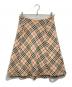 BURBERRY BLUE LABEL（バーバリーロンドンブルーレーベル）の古着「ノバチェックウールスカート」｜ベージュ
