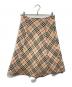 BURBERRY BLUE LABEL (バーバリーロンドンブルーレーベル) ノバチェックウールスカート ベージュ サイズ:38：6000円