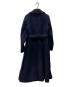 ESTNATION (エストネーション) ベルテッドドレスコート ネイビー サイズ:38：15000円