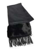 FENDIフェンディ）の古着「カシミヤストール」｜ブラック