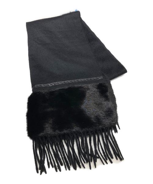 FENDI（フェンディ）FENDI (フェンディ) カシミヤストール ブラック サイズ:-の古着・服飾アイテム