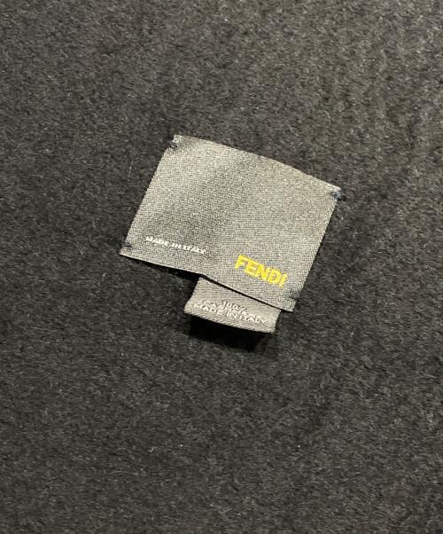 FENDI（フェンディ）FENDI (フェンディ) カシミヤストール ブラック サイズ:-の古着・服飾アイテム