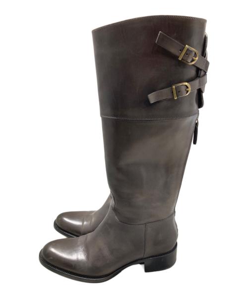 SARTORE（サルトル）SARTORE (サルトル) バックベルトロングブーツ ブラウン サイズ:37の古着・服飾アイテム