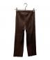 PLEATS PLEASE (プリーツプリーズ) クロップドプリーツパンツ ブラウン サイズ:3：11000円