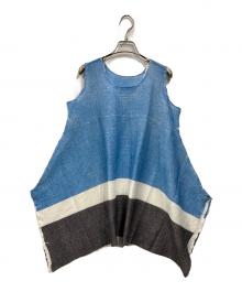 me ISSEY MIYAKE（ミーイッセイ ミヤケ）の古着「シースルー クレープ チュニック」｜マルチカラー