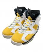 NIKEナイキ）の古着「Air Jordan 6 Retro」｜ホワイト×イエロー