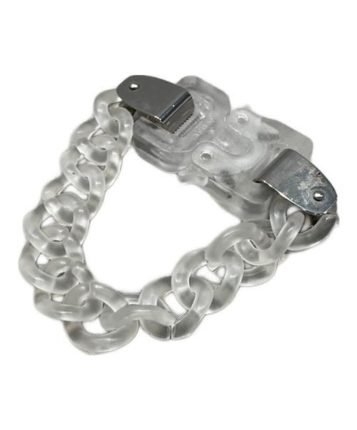 1017 ALYX 9SM（テンセブンティーン アリクス ナインエスエム）1017 ALYX 9SM (アリクス) TRANSPARENT CHAIN BRACELET クリアの古着・服飾アイテム