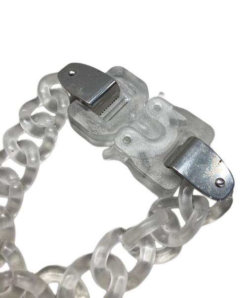 1017 ALYX 9SM（テンセブンティーン アリクス ナインエスエム）1017 ALYX 9SM (アリクス) TRANSPARENT CHAIN BRACELET クリアの古着・服飾アイテム
