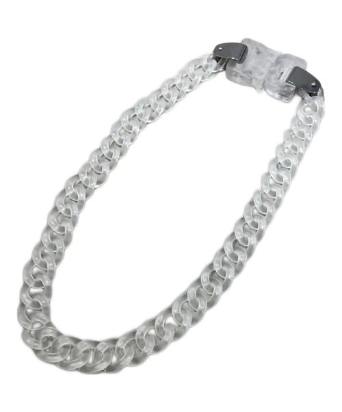 1017 ALYX 9SM（テンセブンティーン アリクス ナインエスエム）1017 ALYX 9SM (アリクス) TRANSPARENT CHAIN NECKLACE クリアの古着・服飾アイテム