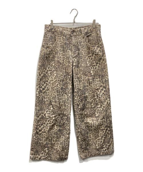 Jaded London（ジェイデッドロンドン）JADED LONDON (ジェイデッドロンドン) レオパードデニム ベージュ サイズ:76cm (W30)の古着・服飾アイテム