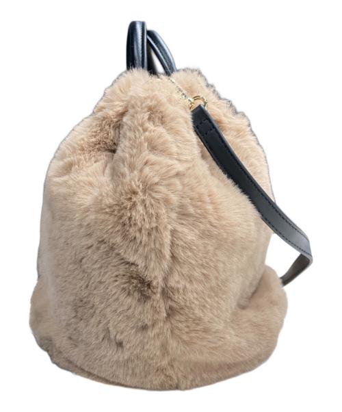 MACKINTOSH PHILOSOPHY（マッキントッシュ フィロソフィー）MACKINTOSH PHILOSOPHY (マッキントッシュ フィロソフィー) エコファーショルダーバッグ ベージュの古着・服飾アイテム