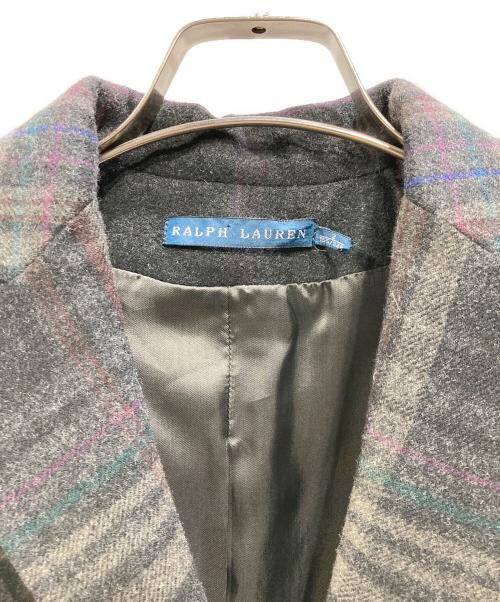 RALPH LAUREN（ラルフローレン）RALPH LAUREN (ラルフローレン) ウールチェックジャケット グレー サイズ:2の古着・服飾アイテム