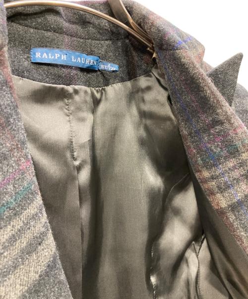 RALPH LAUREN（ラルフローレン）RALPH LAUREN (ラルフローレン) ウールチェックジャケット グレー サイズ:2の古着・服飾アイテム