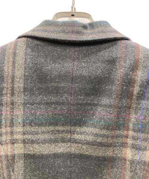 RALPH LAUREN（ラルフローレン）RALPH LAUREN (ラルフローレン) ウールチェックジャケット グレー サイズ:2の古着・服飾アイテム