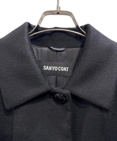 SANYO（サンヨー）SANYO (サンヨー) カシミヤコート ブラック サイズ:9の古着・服飾アイテム