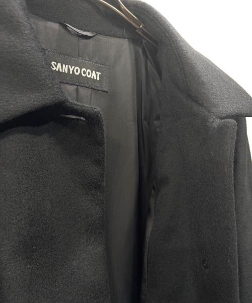 SANYO（サンヨー）SANYO (サンヨー) カシミヤコート ブラック サイズ:9の古着・服飾アイテム