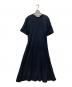 JIL SANDER（ジルサンダー）の古着「シルク混カットソーワンピース」｜ネイビー