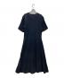 JIL SANDER (ジルサンダー) シルク混カットソーワンピース ネイビー サイズ:S：6000円