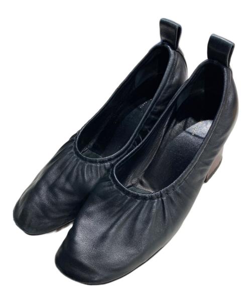 CELINE（セリーヌ）CELINE (セリーヌ) ソフトバレリーナパンプス ブラック サイズ:24cmの古着・服飾アイテム