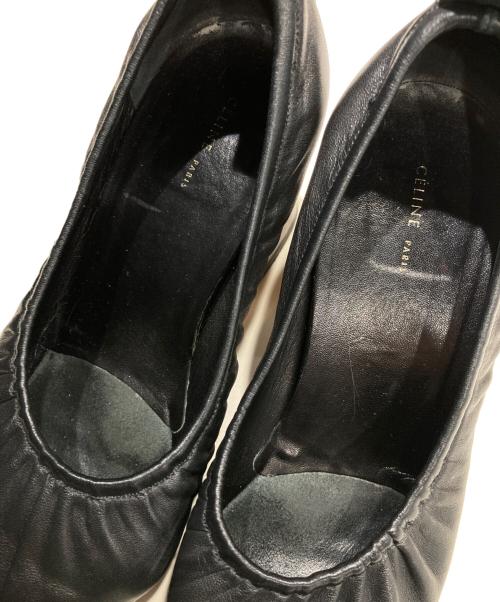CELINE（セリーヌ）CELINE (セリーヌ) ソフトバレリーナパンプス ブラック サイズ:24cmの古着・服飾アイテム