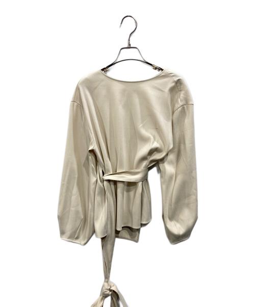 Demi-Luxe Beams（デミルクス ビームス）Demi-Luxe Beams (デミルクス ビームス) 2WAY カシュクールブラウス.M アイボリー サイズ:36の古着・服飾アイテム