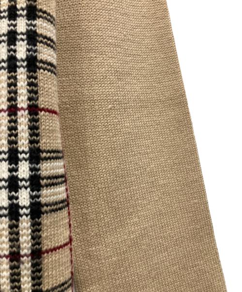 BURBERRY BLACK LABEL（バーバリーブラックレーベル）BURBERRY BLACK LABEL (バーバリーブラックレーベル) ノバチェックニット ベージュ サイズ:Lの古着・服飾アイテム