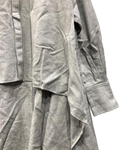 LE PHIL（ル フィル）LE PHIL (ル フィル) ウールサキソニーブラウス グレー サイズ:Fの古着・服飾アイテム
