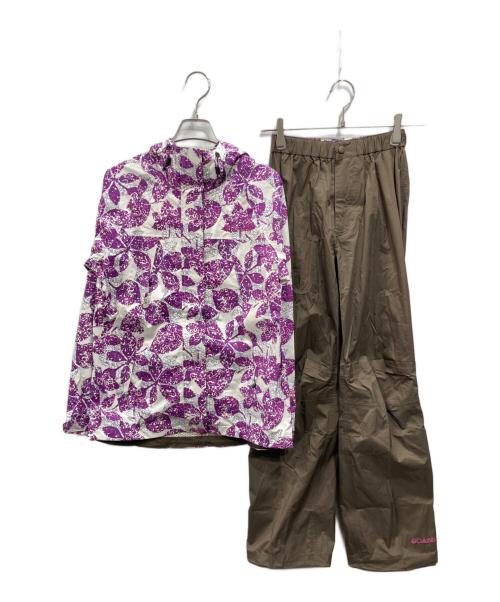 Columbia（コロンビア）Columbia (コロンビア) エメラルドテラインIIレインスーツ パープル サイズ:Sの古着・服飾アイテム