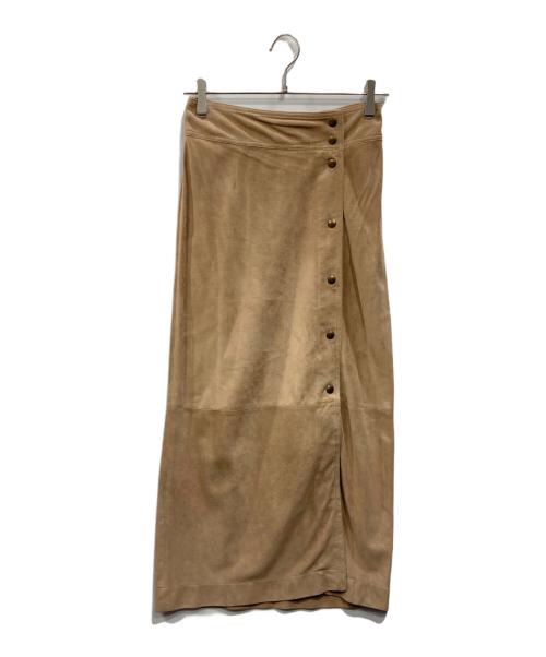 CELINE（セリーヌ）CELINE (セリーヌ) スウェードスカート ベージュ サイズ:36の古着・服飾アイテム