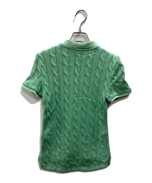 POLO RALPH LAUREN（ポロ・ラルフローレン）POLO RALPH LAUREN (ポロ・ラルフローレン) ニットポロシャツ グリーン サイズ:SIZE Sの古着・服飾アイテム