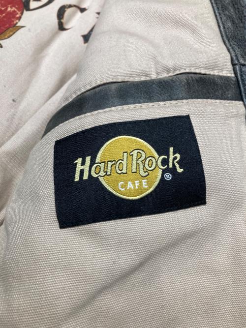 Hard Rock cafe（ハードロックカフェ）Hard Rock cafe (ハードロックカフェ) レザージャケット ブラック サイズ:SIZE Sの古着・服飾アイテム
