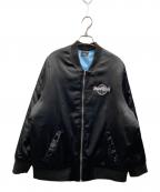 Hard Rock cafe×THE BEATLESハードロックカフェ×ビートルズ）の古着「サテンブルゾン」｜ブラック