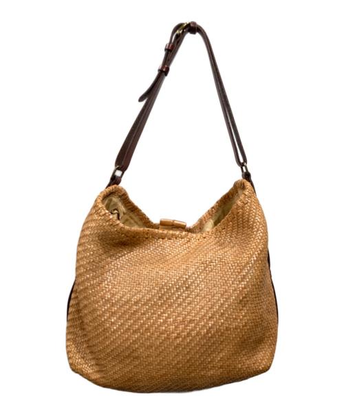 DRAGON（ドラゴン）DRAGON (ドラゴン) メッシュレザーバッグ ブラウンの古着・服飾アイテム